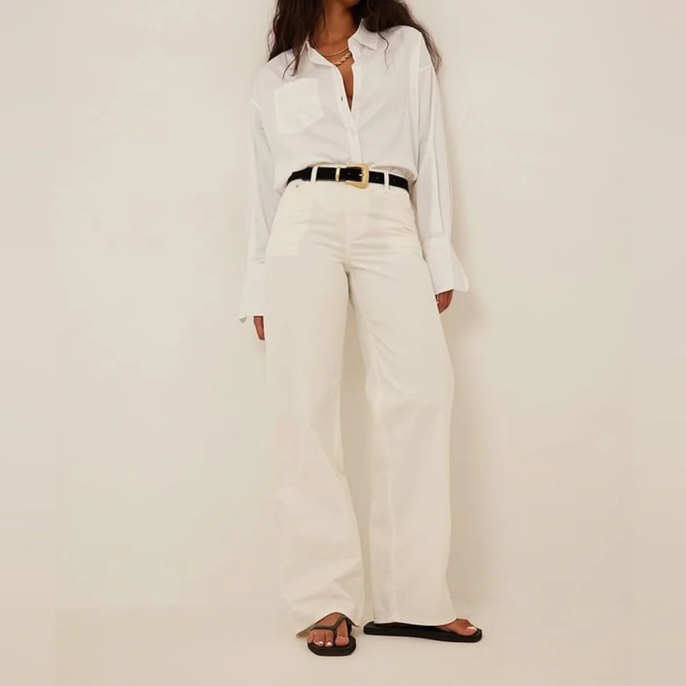 Straight leg Trousers size EU 44 Off White - Picture 5 of 9